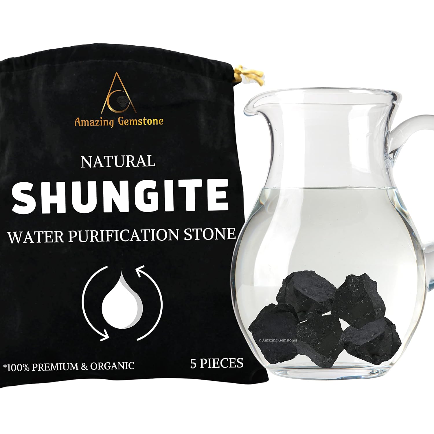 Premium Raw Shungite Stones – Natural Crystal Rocks