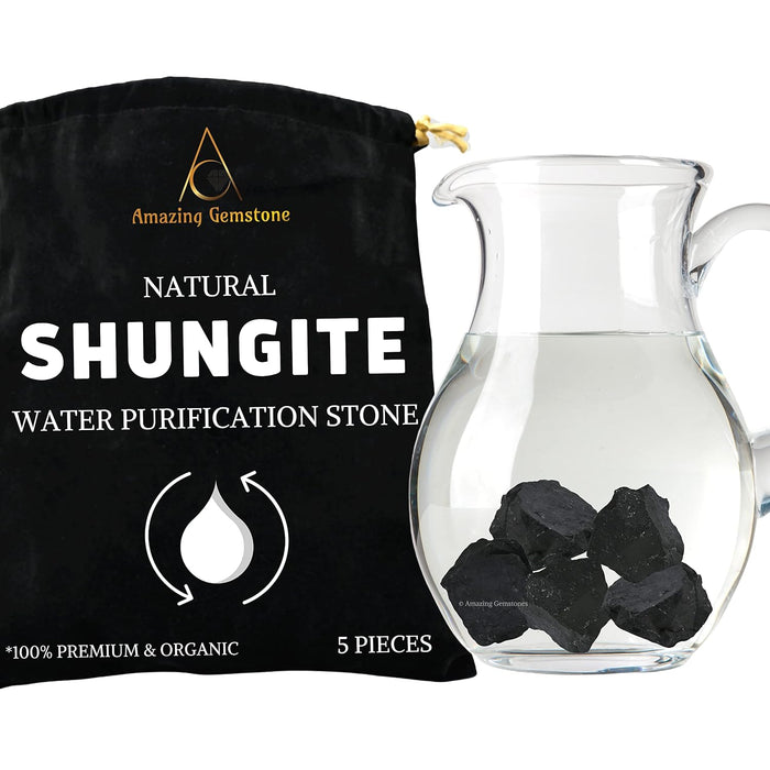 Premium Raw Shungite Stones – Natural Crystal Rocks