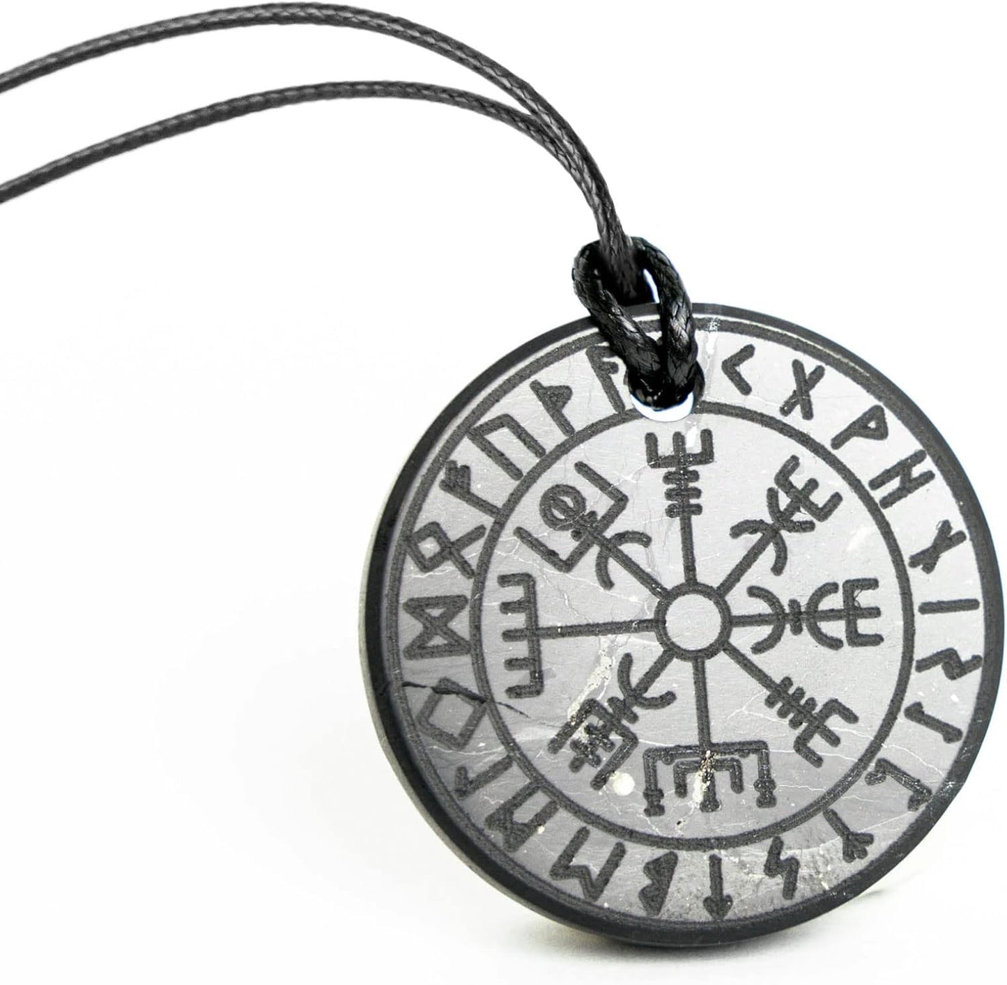 Round Shungite Talisman Pendant