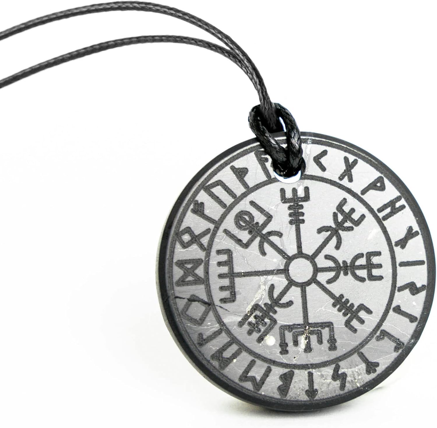 Round Shungite Talisman Pendant