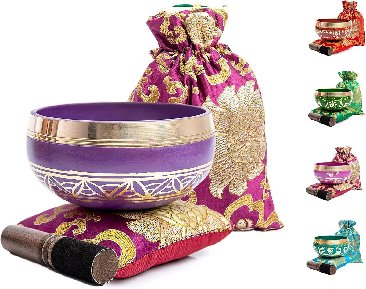 Tibetan Singing Bowl — Magenta Moment | 3.5 Inch