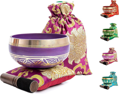 Tibetan Singing Bowl — Magenta Moment | 3.5 Inch