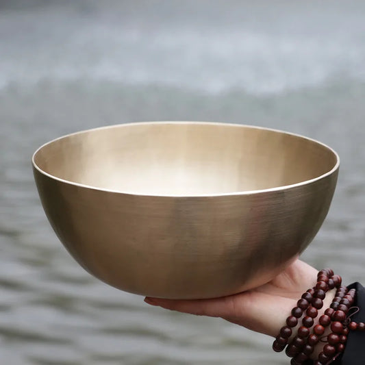 Pure Copper OM Buddha Singing Bowl — Handmade Nepalese Sound Bowl for Yoga, Meditation & Spiritual Harmony