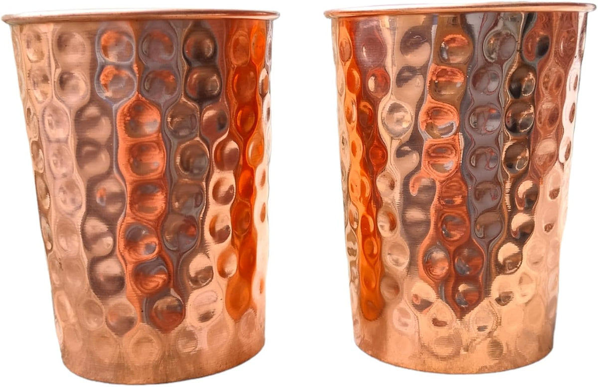 Hammered Copper Cup Set — Everyday Stillness | Set of 2