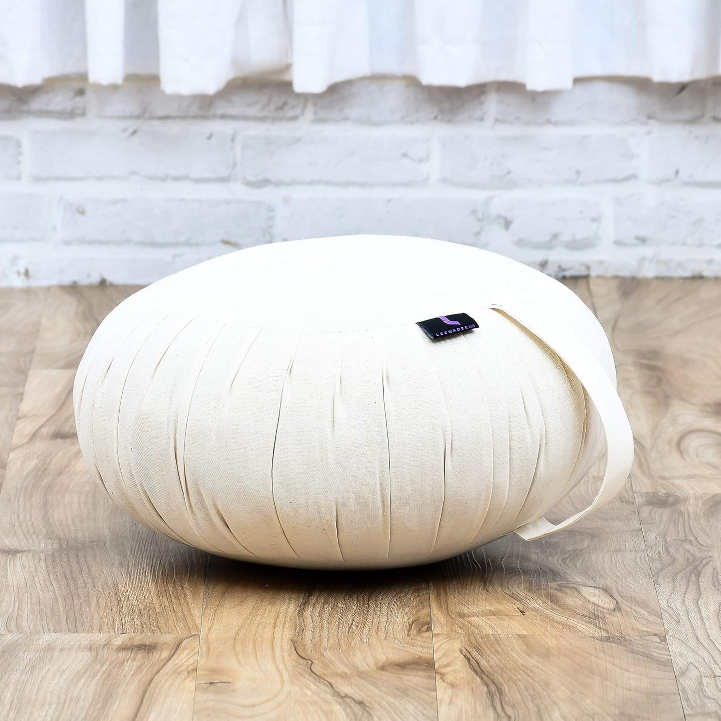 Meditation Cushion Set — Zafu & Roll-Up Zabuton with Kapok Fill