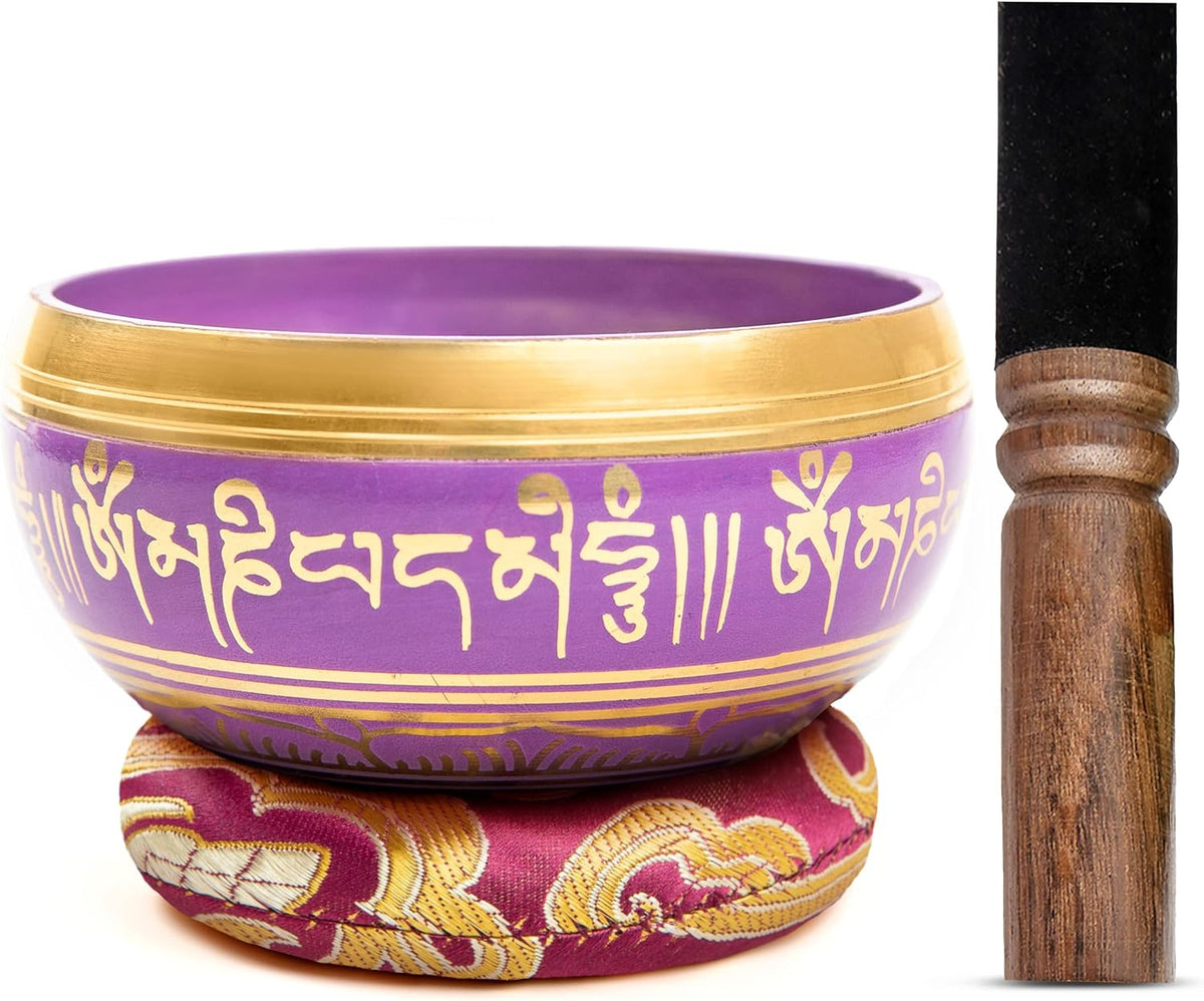 Tibetan Singing Bowl — Magenta Moment | 3.5 Inch