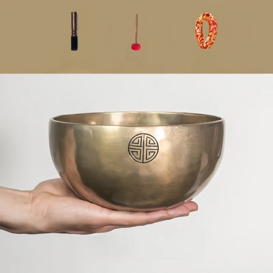 Sacred Copper Singing Bowl — Nepalese Sound Healing Instrument for Meditation & Mindful Living