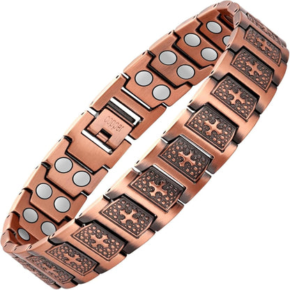 Magnetic Copper Cross Bracelet – 46 Magnets for Wellness