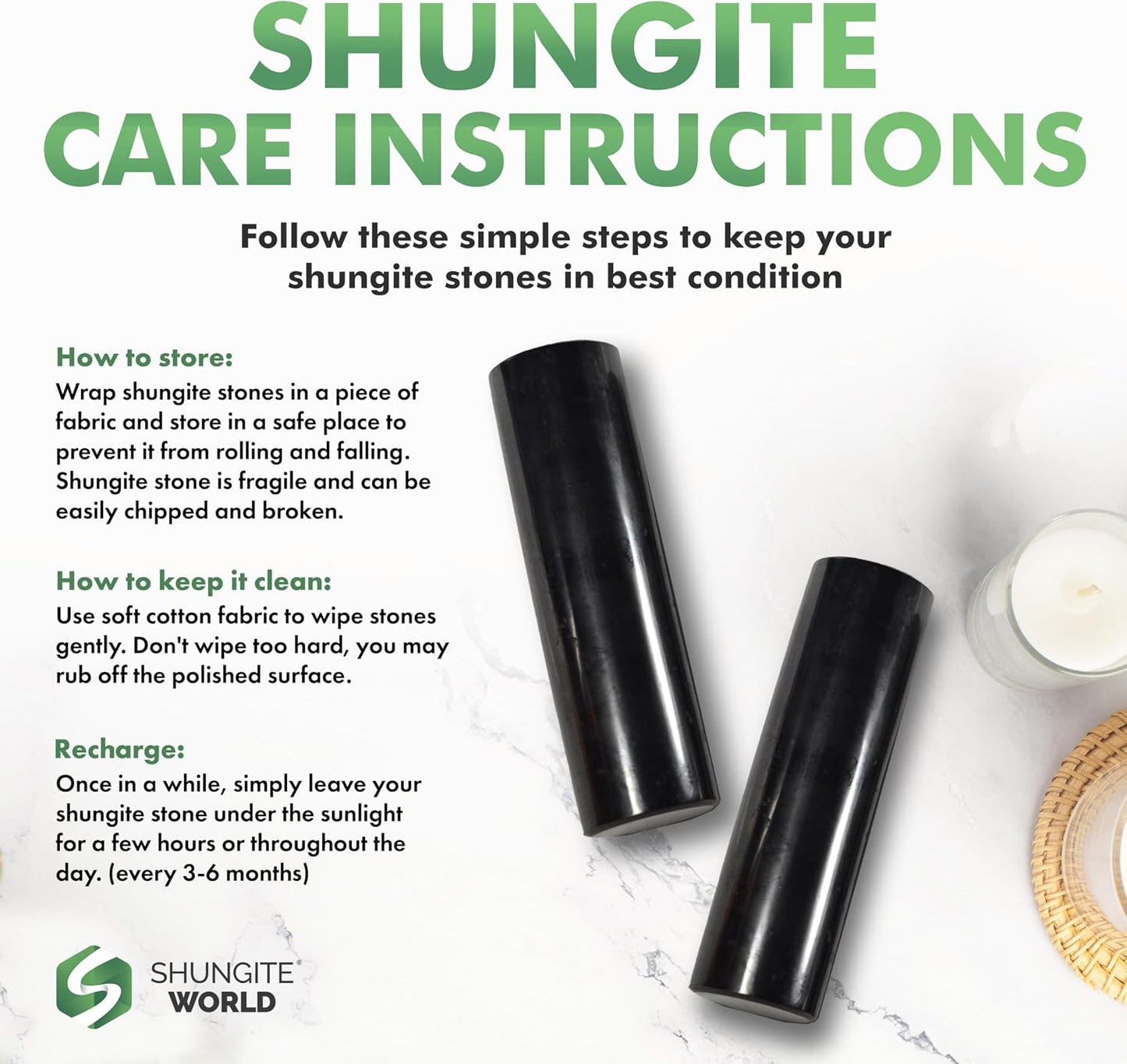 Authentic Shungite Harmonizer Set