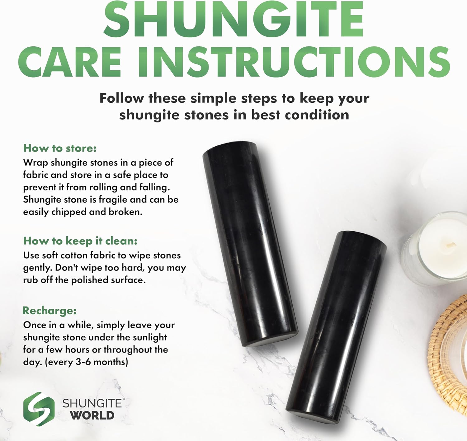 Authentic Shungite Harmonizer Set