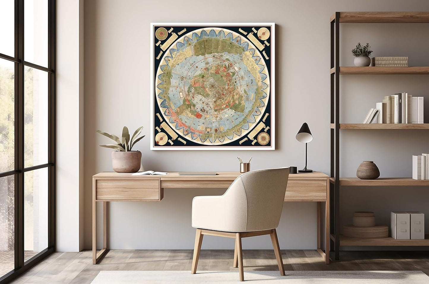 1587 Cornelius Map – Flat Earth North Pole