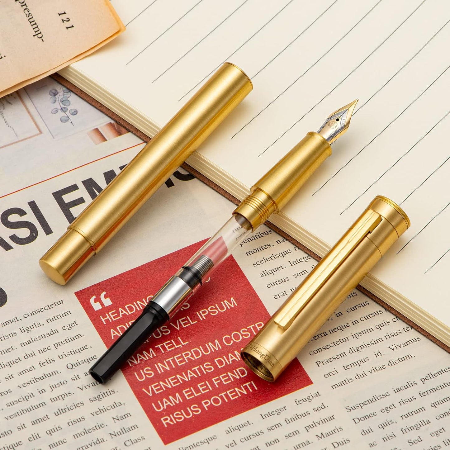 Forest Pro Solid Copper Fountain Pen