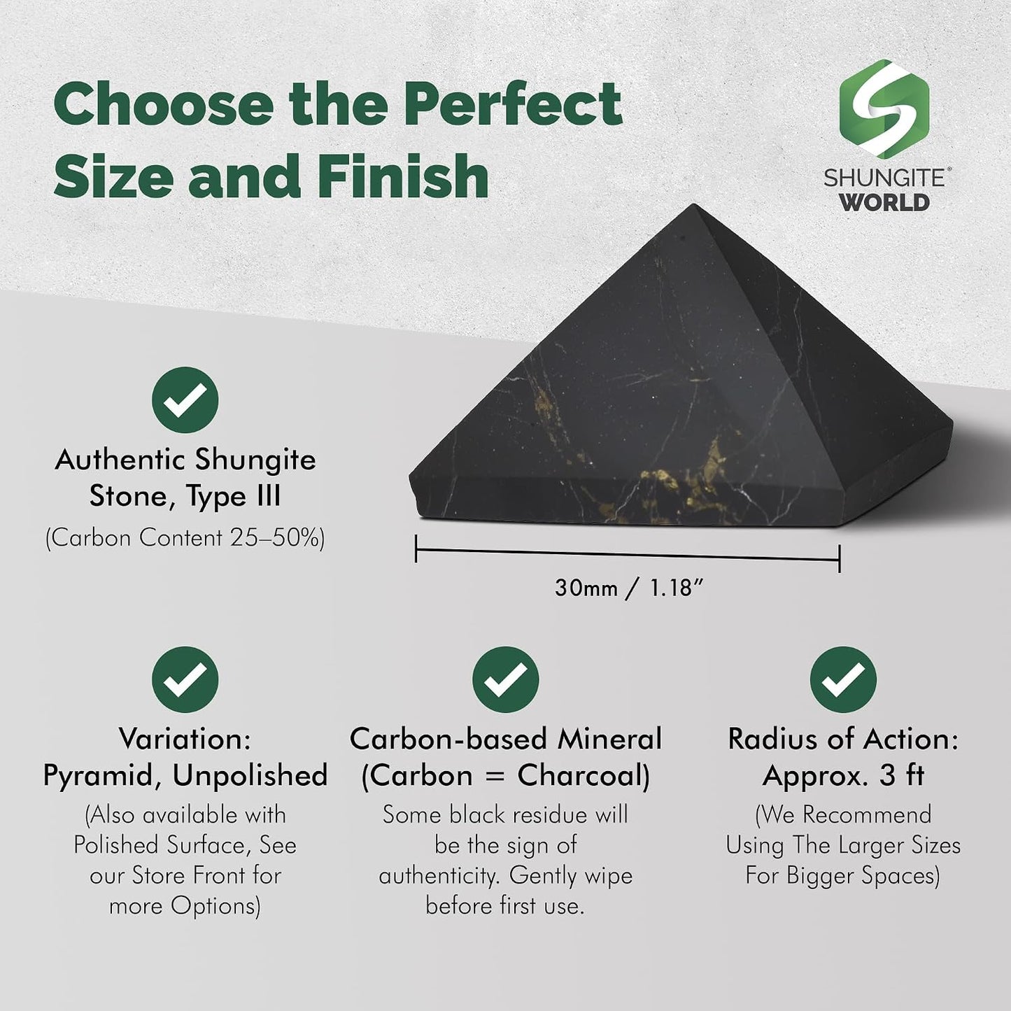 Authentic Shungite Pyramid