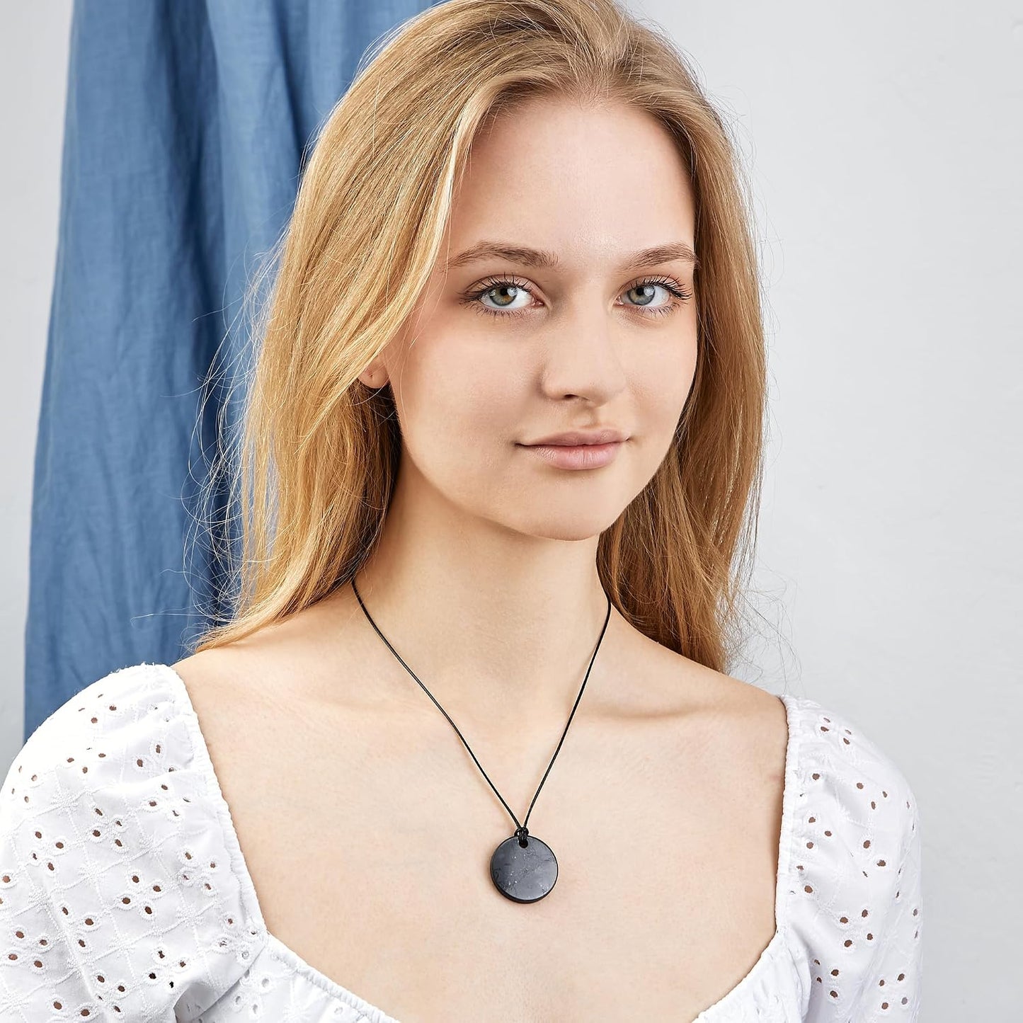 Round Shungite Pendant Necklace