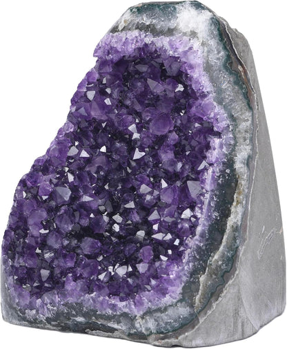 Natural Uruguayan Amethyst Cluster — With Selenite Wand
