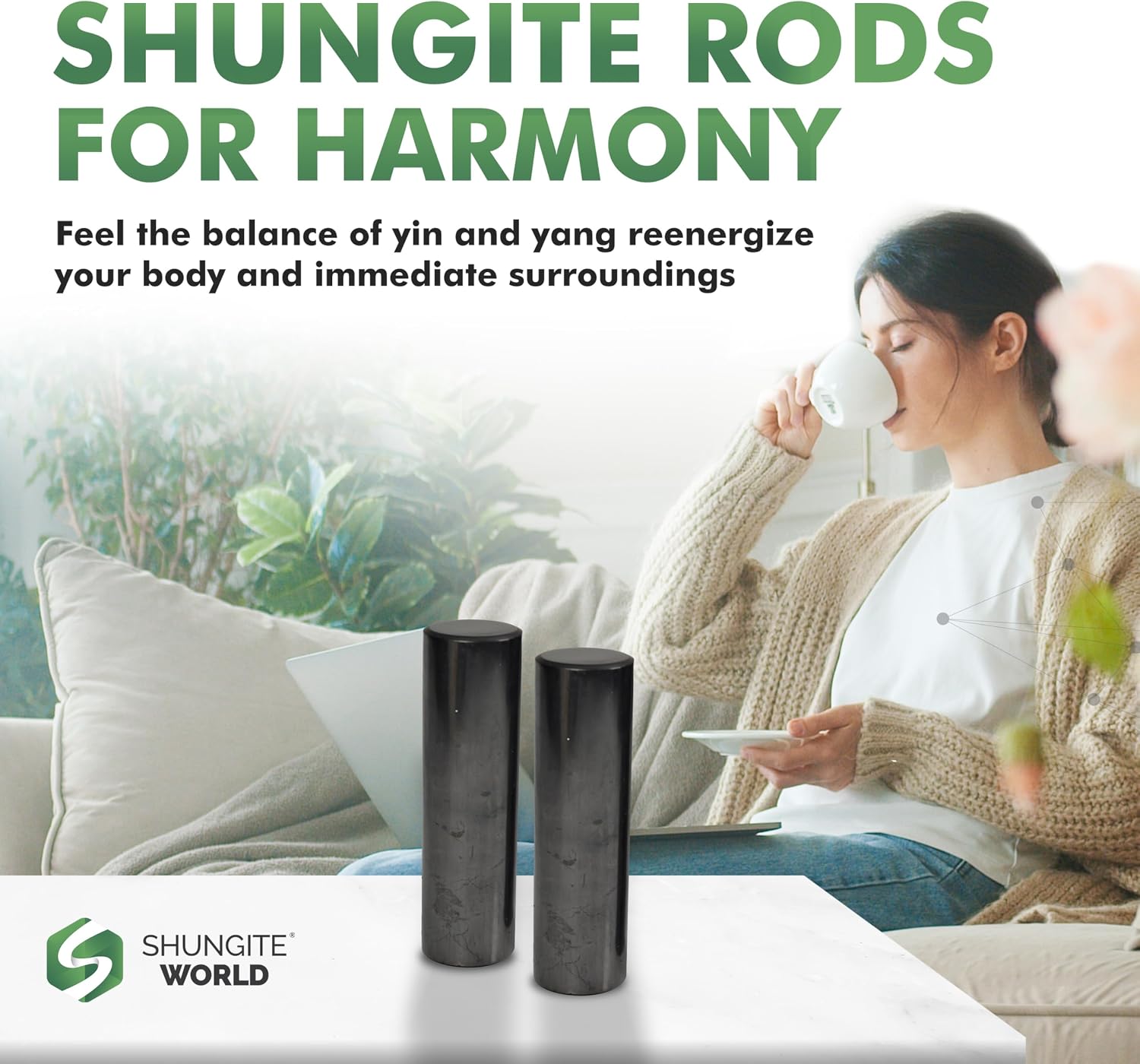 Authentic Shungite Harmonizer Set