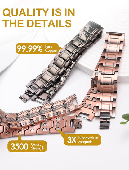 99.99% Pure Copper Magnetic Bracelet