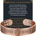 Copper Magnetic Cuff Bracelet — Tree of Life Design — product image 1