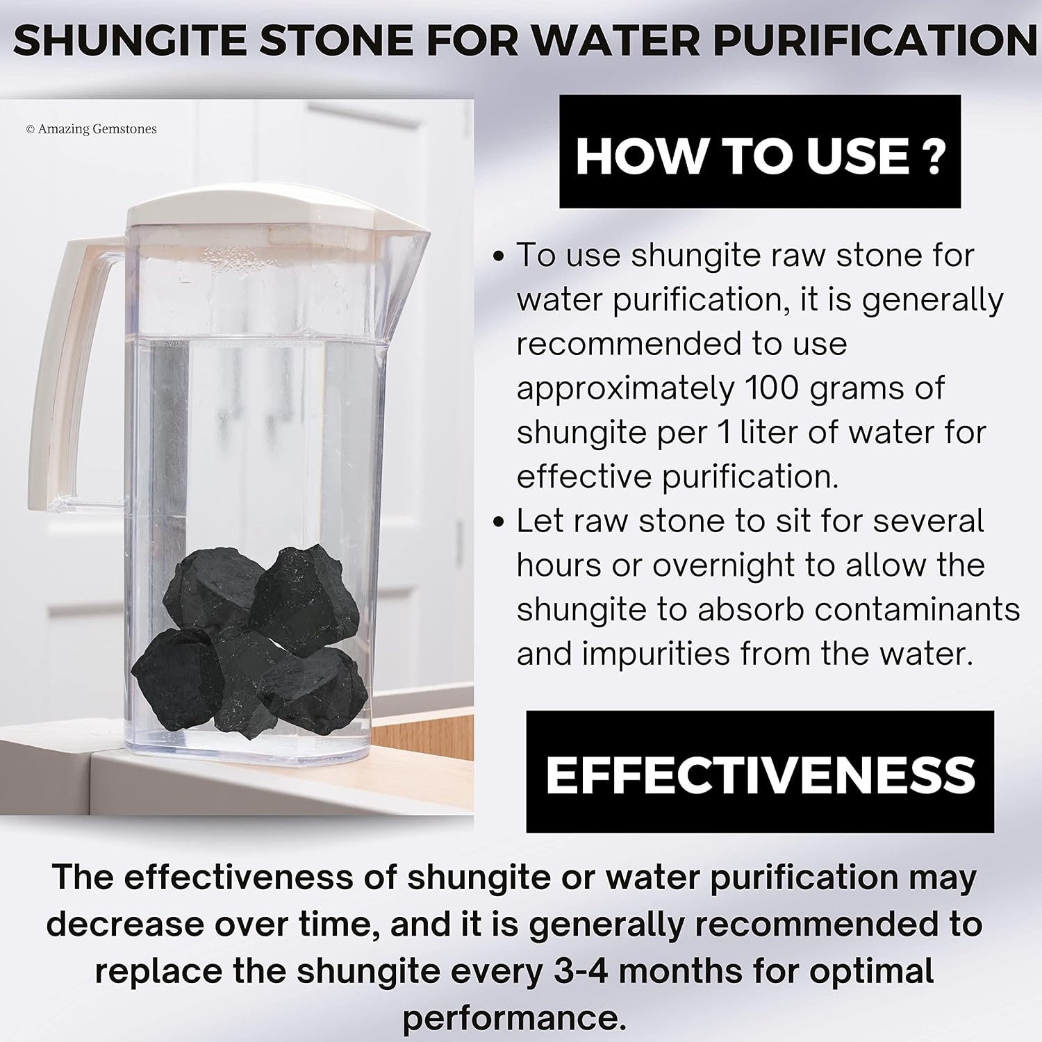 Premium Raw Shungite Stones – Natural Crystal Rocks