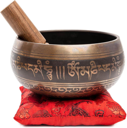 Authentic Tibetan Singing Bowl Set — Handmade in Nepal for Meditation, Yoga & Sound Healing