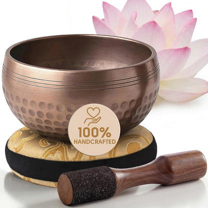 Tibetan Singing Bowl — Golden Stillness | Gold