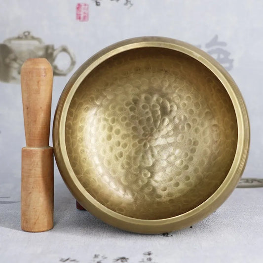 Handmade Nepalese Tibetan Singing Bowl - Copper Chime for Rituals and Music Therapy