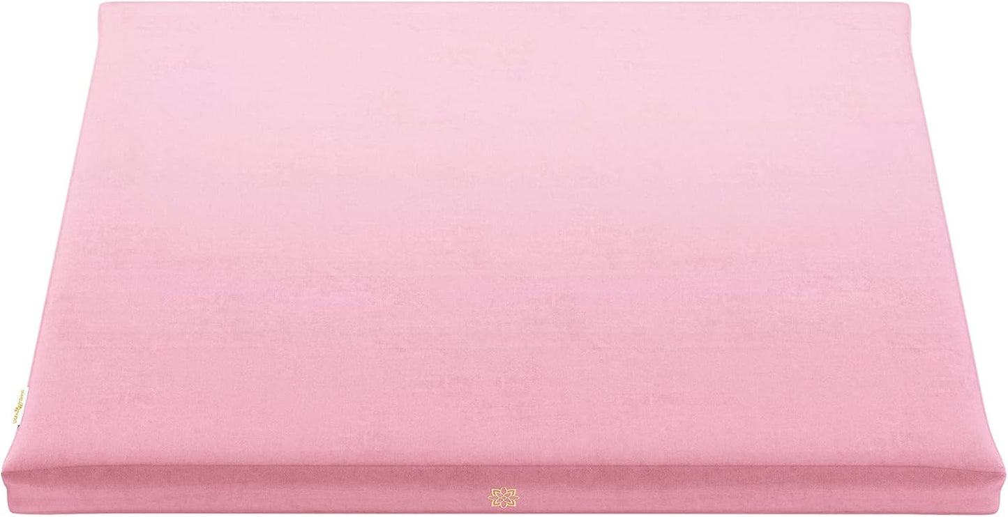 Mindful & Modern Zabuton Meditation Mat — Cotton-Filled Floor Cushion