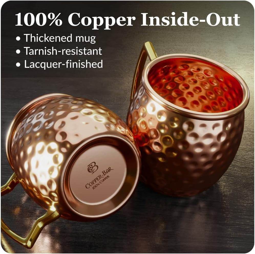 Copper Mug Gift Set — Gathered Warmth | 4 × 16 oz