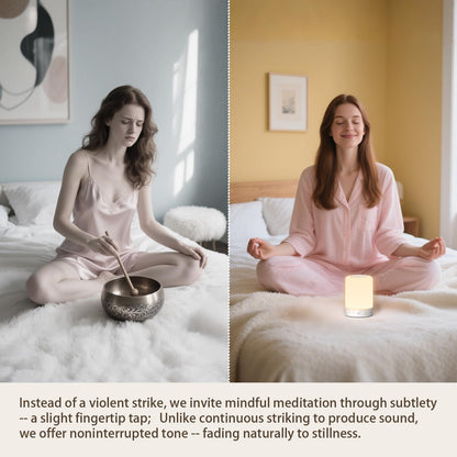 Tibetan Singing Bowl Machine — 9 Healing Sounds with Light & Timer