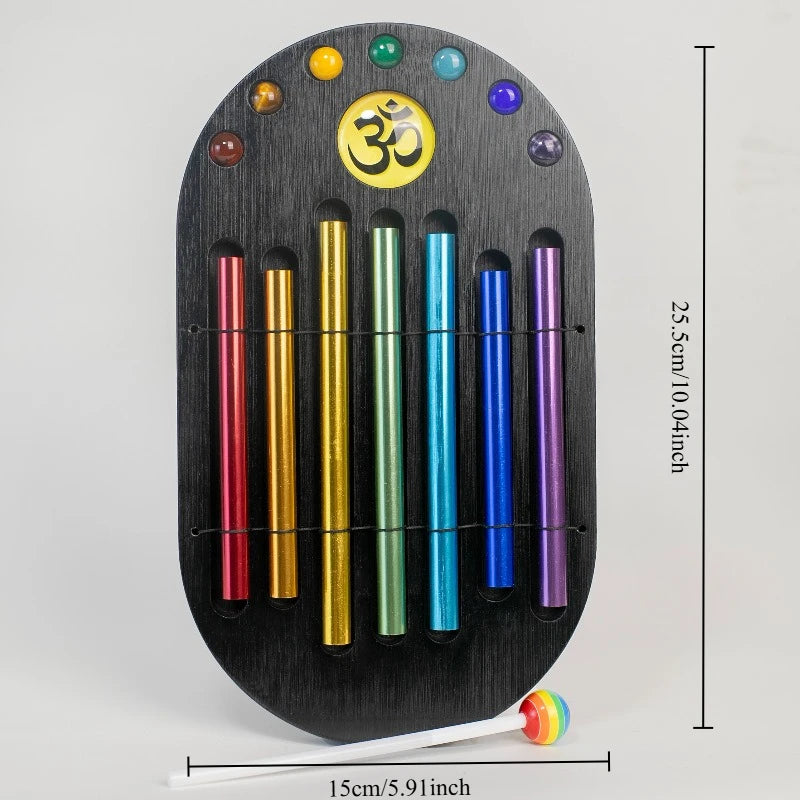 7-Tone Chakra Chime Bar – Colorful Sound Beam for Meditation, Yoga & Sound Therapy