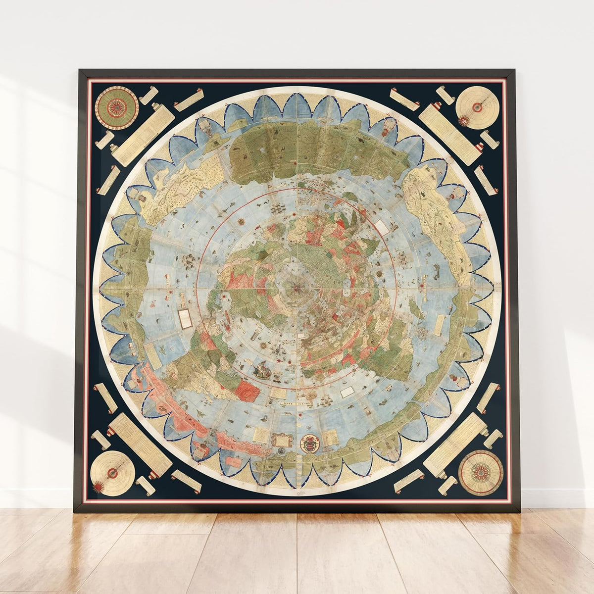 1587 Cornelius Map – Flat Earth North Pole | Flat Earth Shop