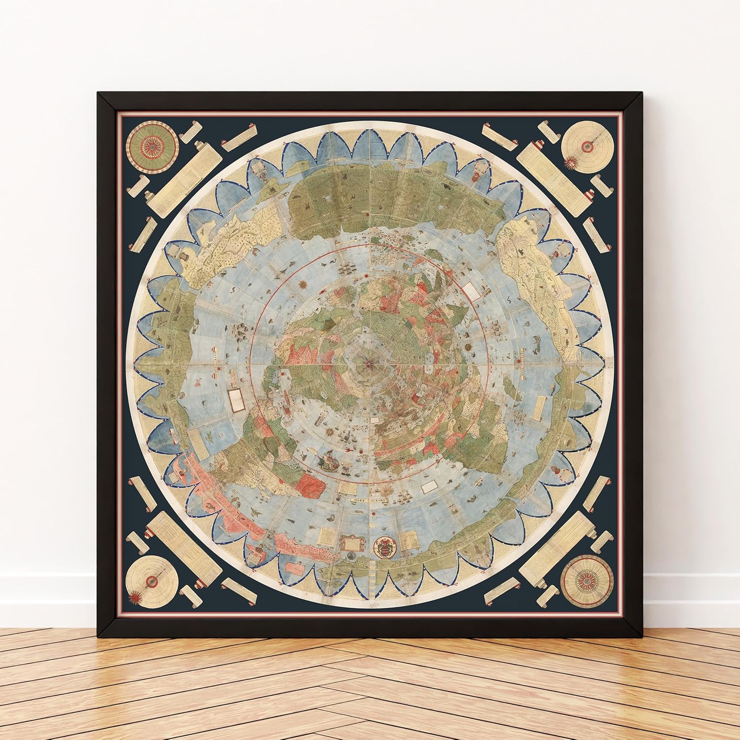 1587 Cornelius Map – Flat Earth North Pole
