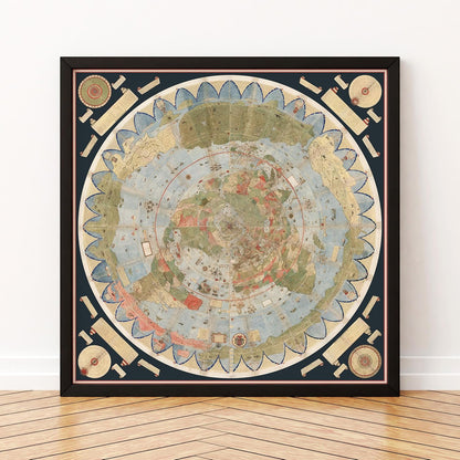 1587 Cornelius Map – Flat Earth North Pole