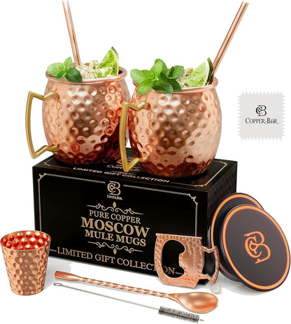 Copper Mug Gift Set — Gathered Warmth | 4 × 16 oz