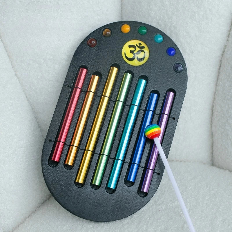 7-Tone Chakra Chime Bar – Colorful Sound Beam for Meditation, Yoga & Sound Therapy