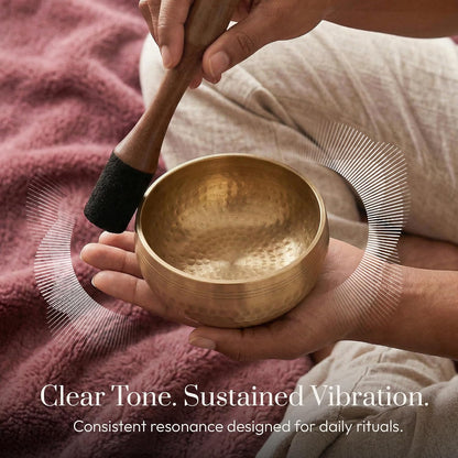 Hammered Singing Bowl — Bronze Echo | Beaten Bronze