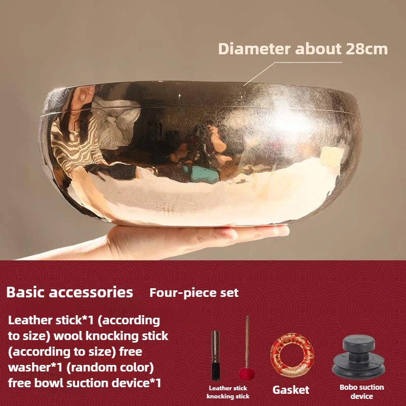 Nepalese Hand-Hammered Ringing Copper Singing Bowl — Sacred Tool for Sound Yoga & Movement Meditation