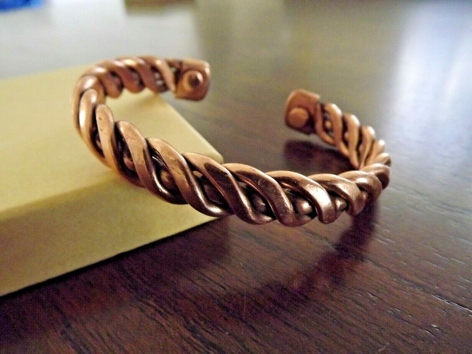 Pure Copper Bracelet - Heavy 40 Gr Copper Men Women Arthritis Therapy