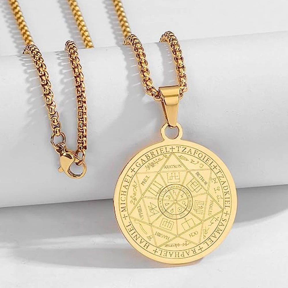 Seal of the 7 Archangels Pendant — Spiritual Talisman for Divine Protection & Higher Guidance