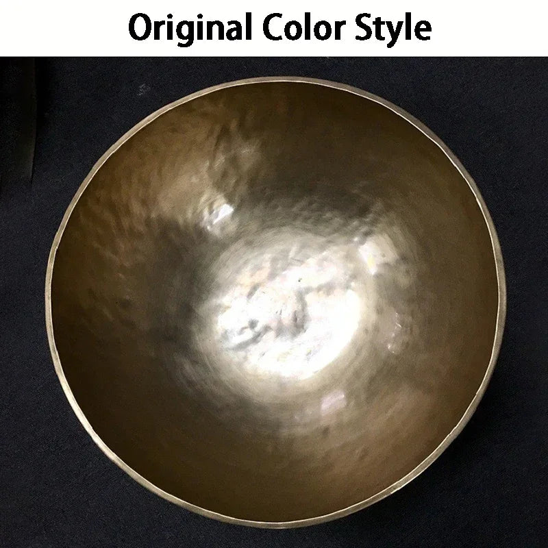 Sacred Foot Singing Bowl — Nepalese Handmade Brass Sound Vessel for Grounded Healing & Deep Vibrational Therapy