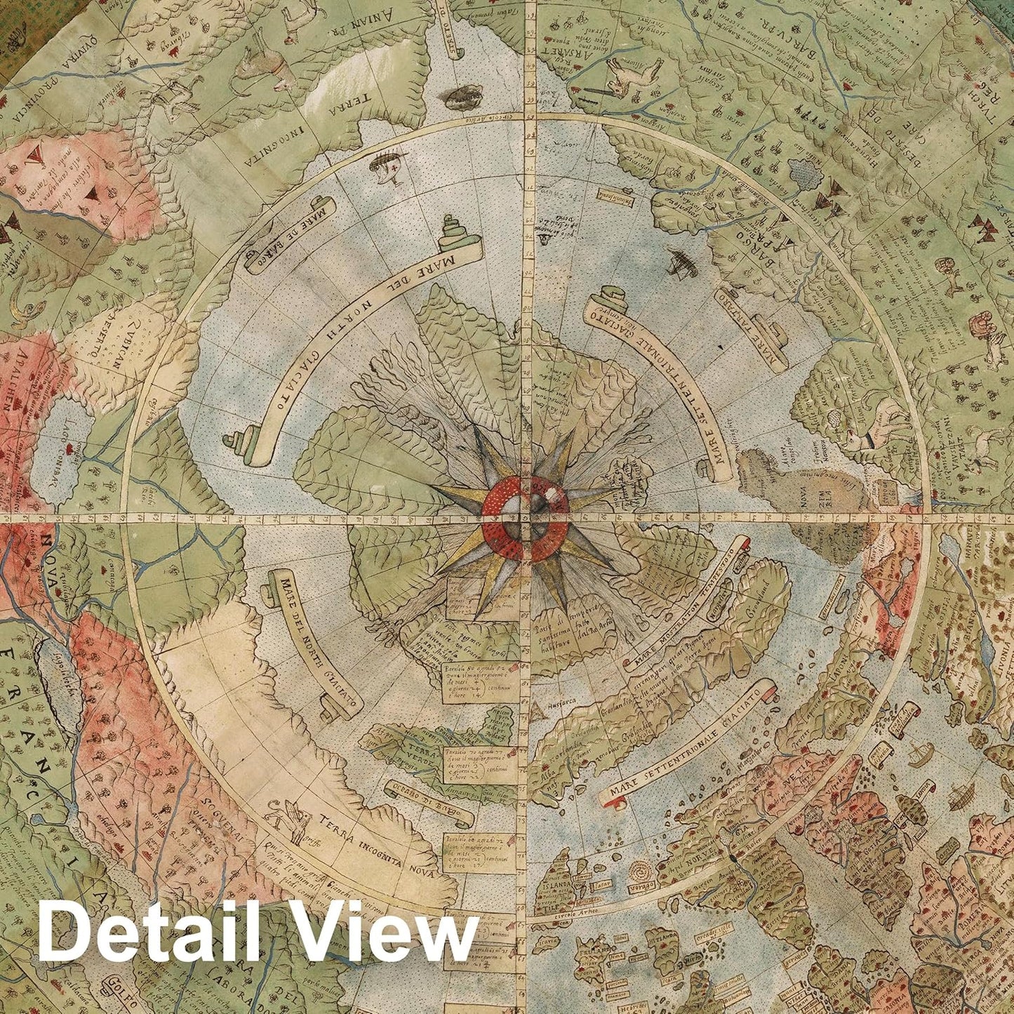 1587 Cornelius Map – Flat Earth North Pole
