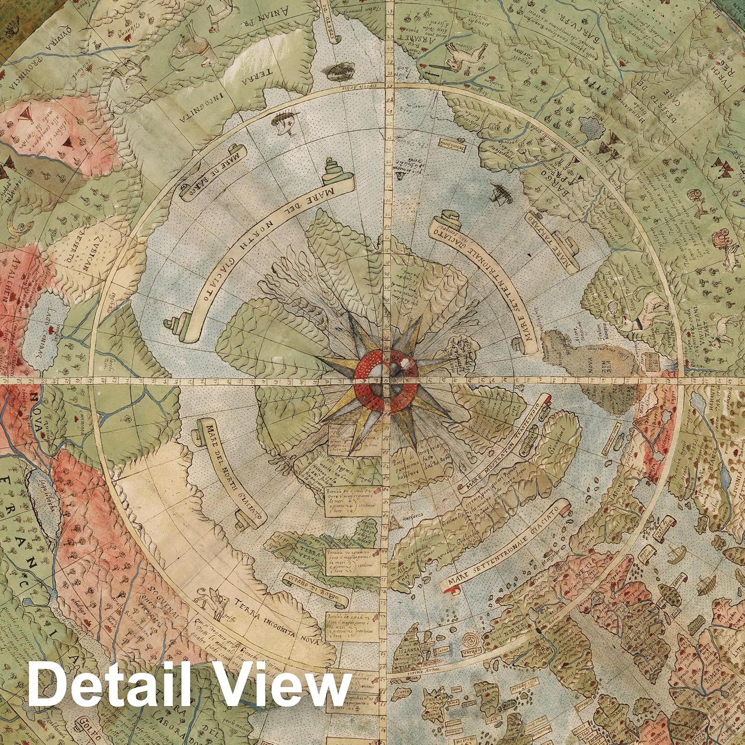 1587 Cornelius Map – Flat Earth North Pole