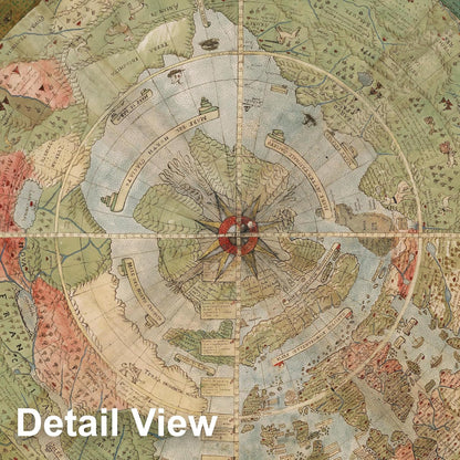 1587 Cornelius Map – Flat Earth North Pole