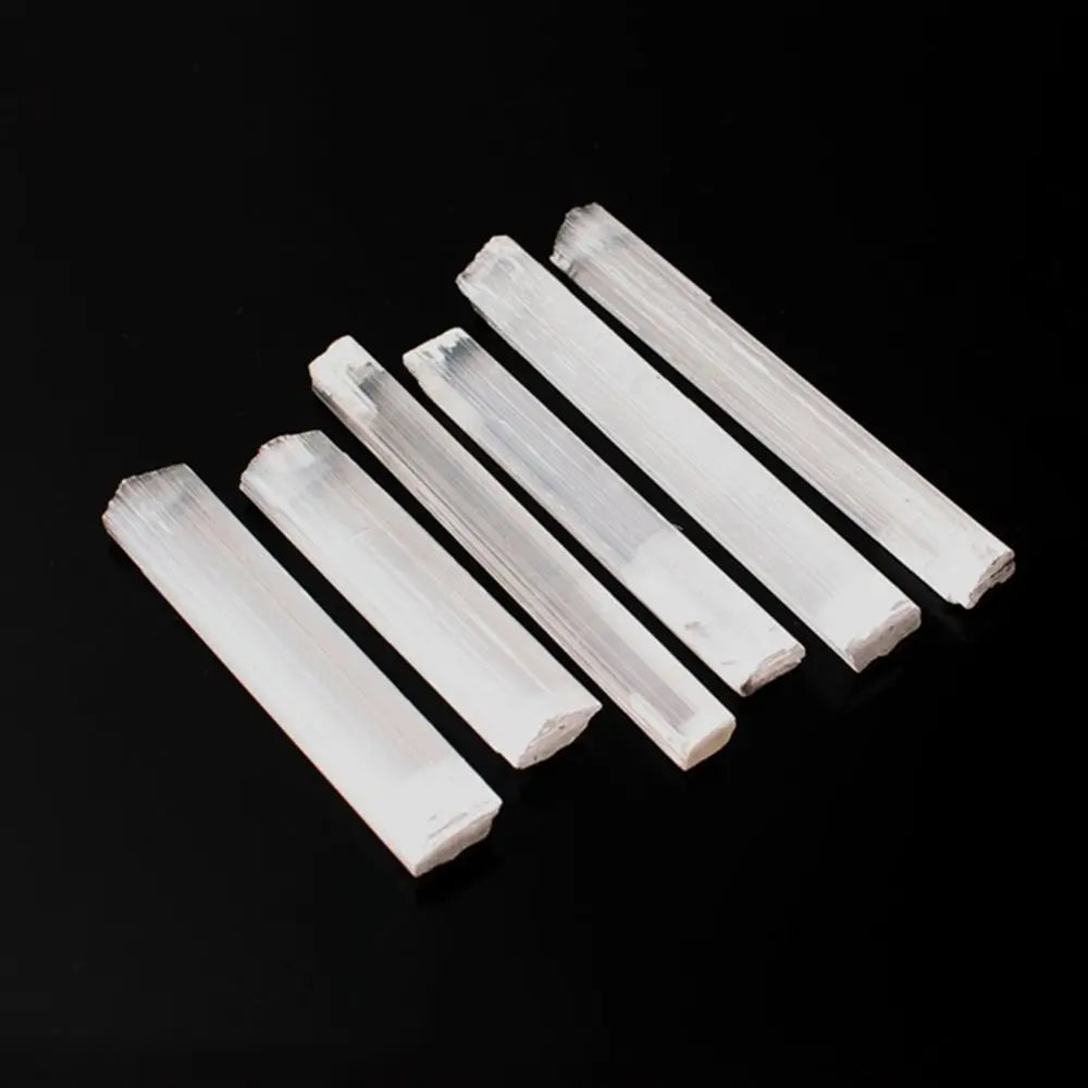 Natural Selenite Wand – Raw White Gypsum Crystal Stick for Energy Healing, Cleansing & Chakra Work