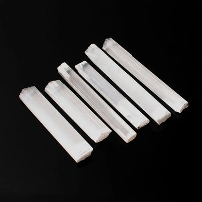 Natural Selenite Wand – Raw White Gypsum Crystal Stick for Energy Healing, Cleansing & Chakra Work