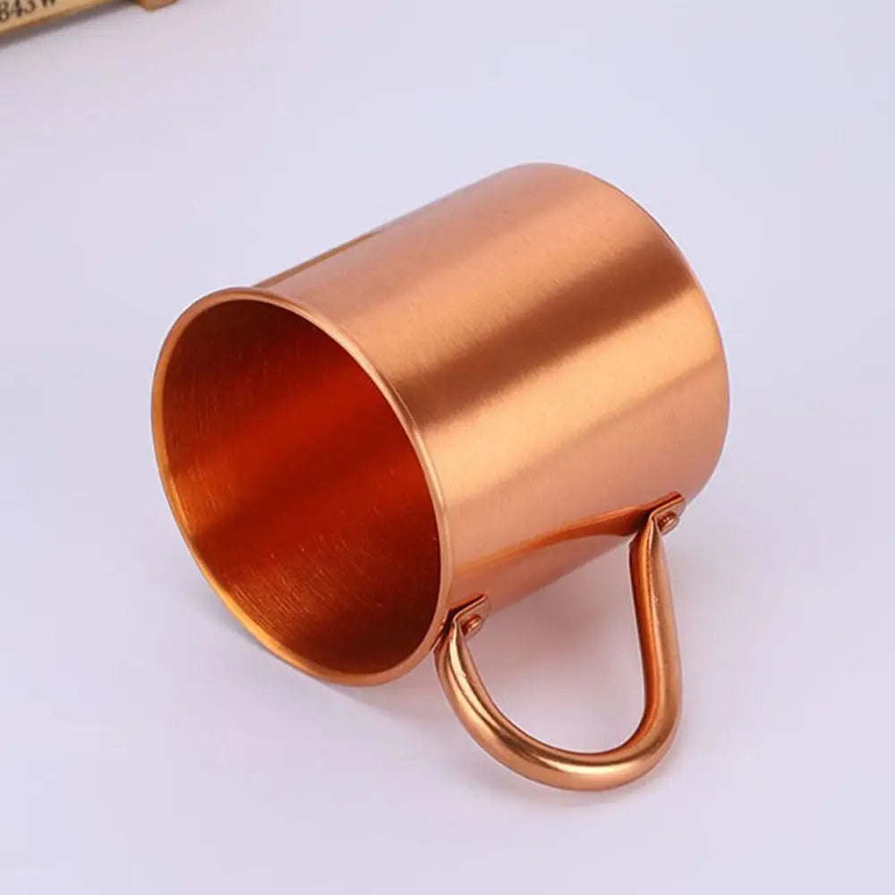 16oz Handcrafted Pure Copper Mug – Brushed Finish for Moscow Mules, Cocktails, Coffee & More