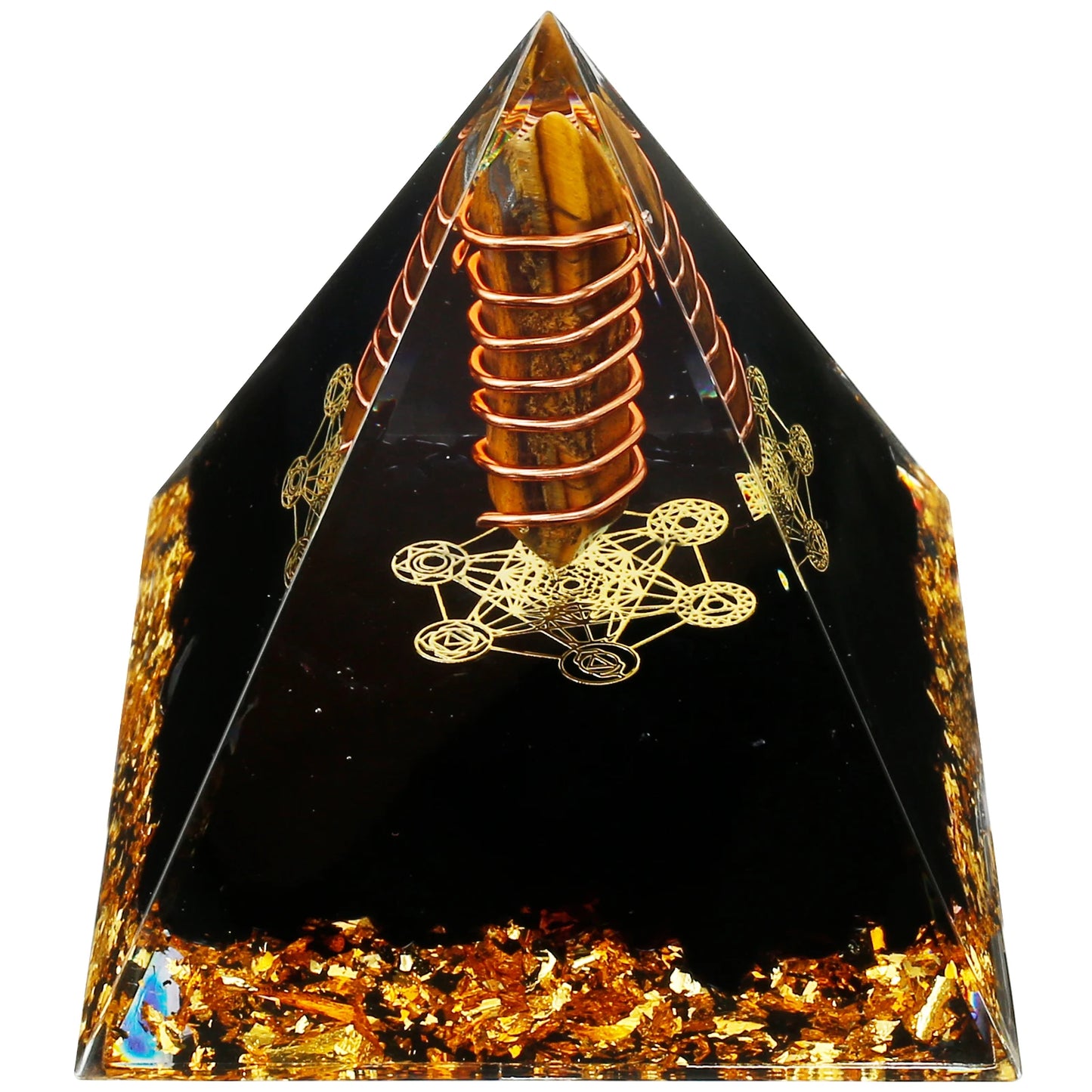 3D Crystal Reiki Energy Pyramid – Handmade for Balance, Healing & Spiritual Protection