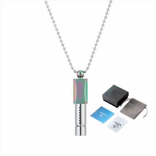Aromatherapy Meditation Whistle Necklace – Breathing Resistance Pendant for Calm, Focus & Stress Relief