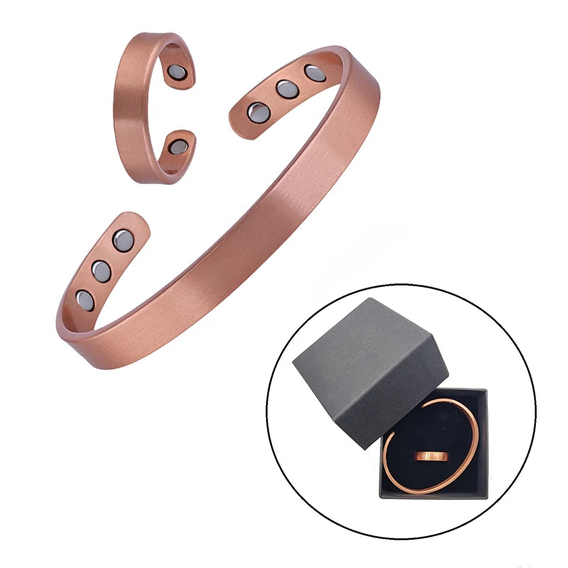 Pure Copper Magnetic Healing Bracelets & Rings – Ancient Energy Tools for Balance & Vitality