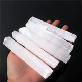 Natural Selenite Wand – Raw White Crystal Stick — product image 1